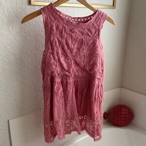 Entro Mauve Lace Top